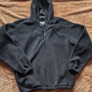 Men's Dakota Black Fleece 1/2 Zip Hoodie